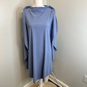 M2057 by Maria Pinto Lilac Tunic Mock Neck Cape Sleeve Dress size Small